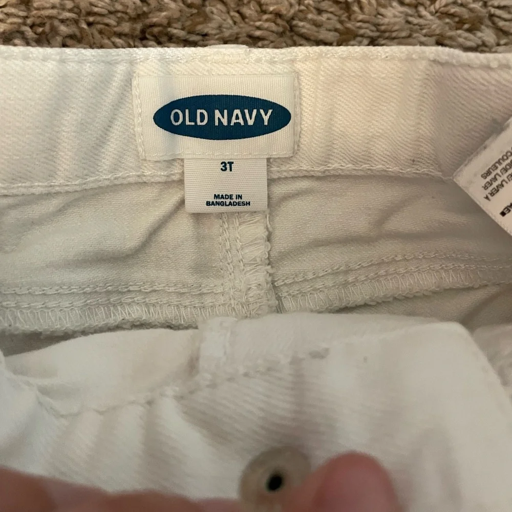 5/$20 Old Navy White Jean Shorts